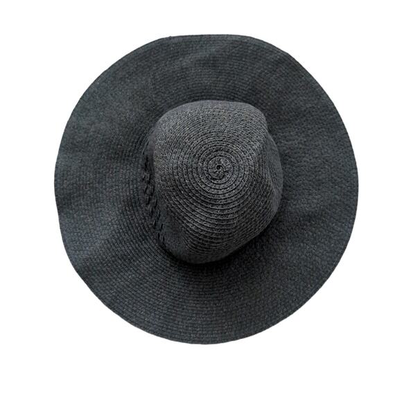 Mint by Goorin Blue Floppy Sun Hat Wide Brim Beach Pool Paper Straw One Size main image 4